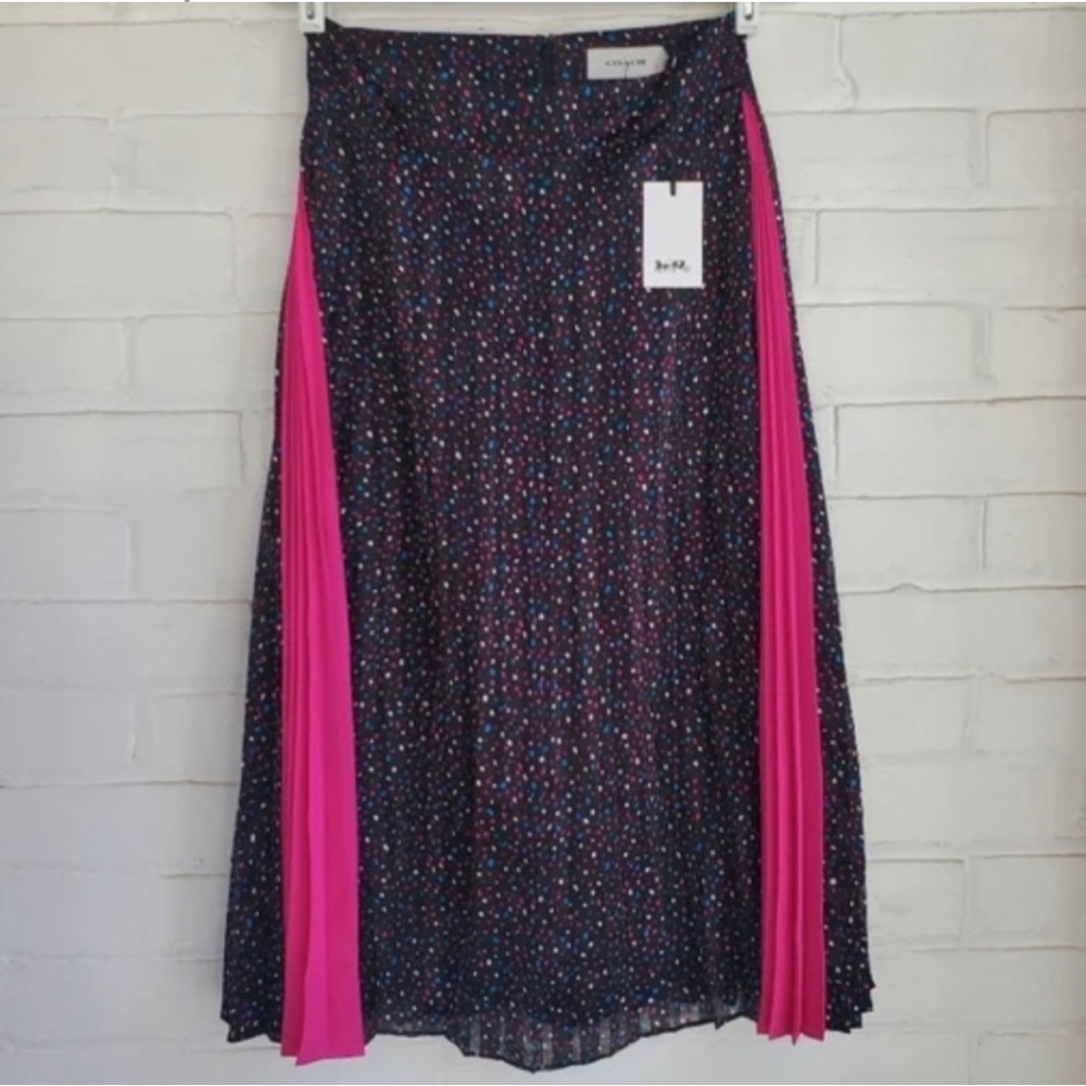 Coach Midi pink dot skirt